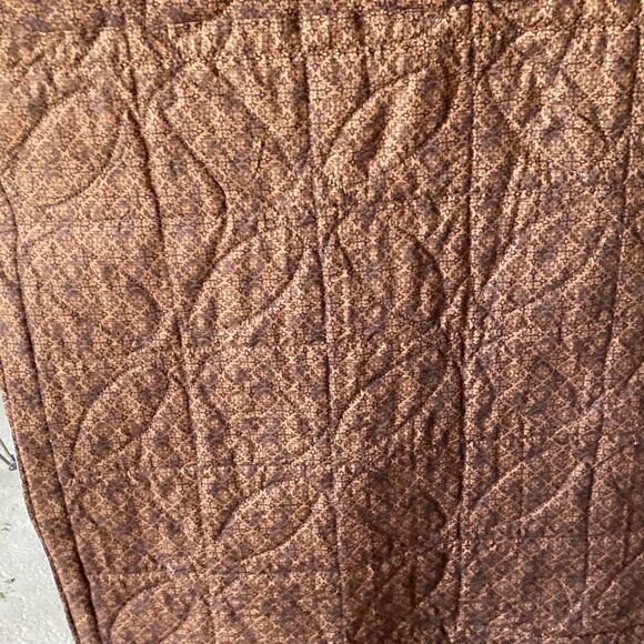 Patchwork Quilt with Blue and Brown Tones - Picture 13 of 16